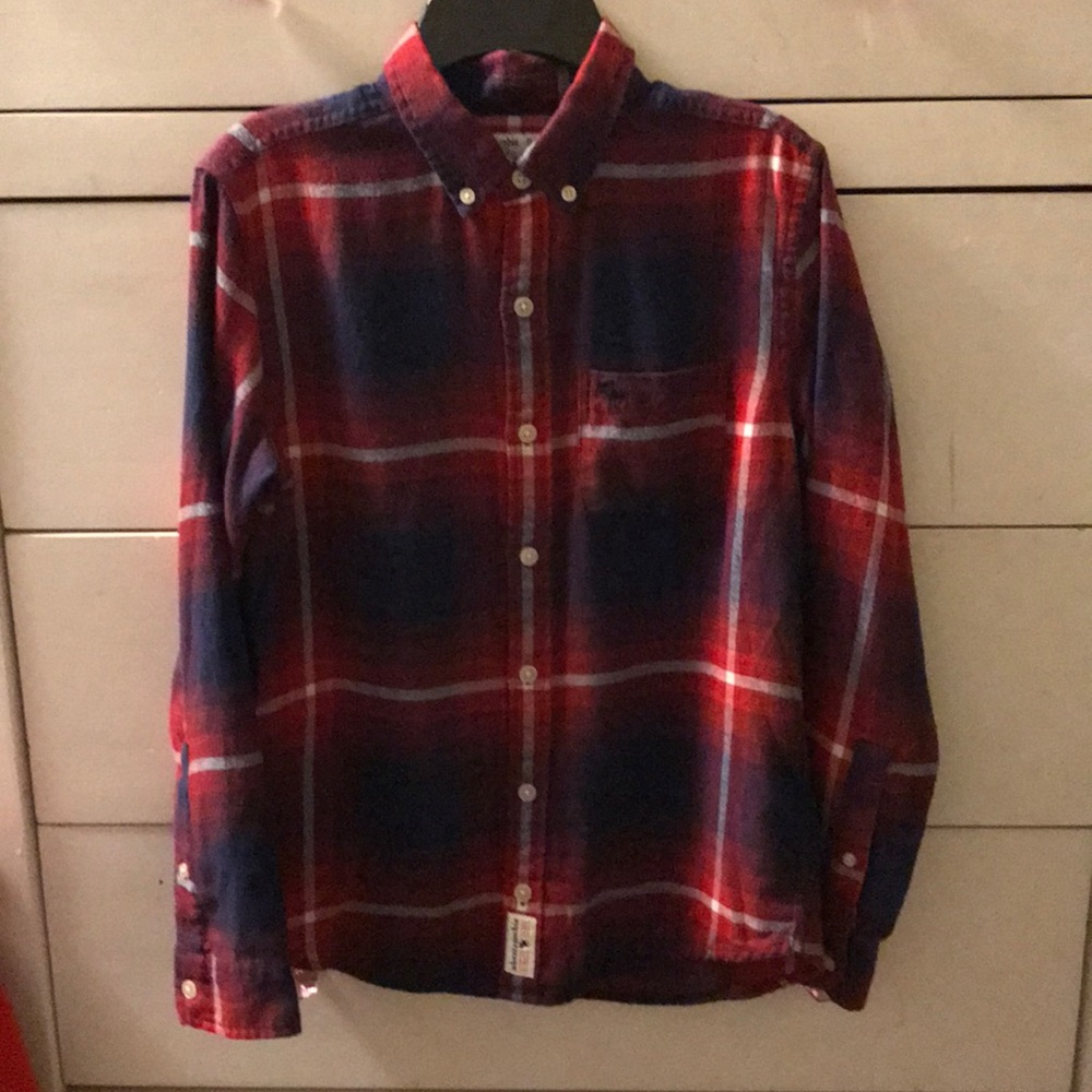 Abercrombie boys 11/12 flannel shirt